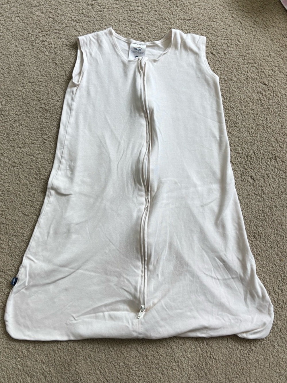 Halo Baby SleepSack in Soft Cream with Front Zip- Large: 12-18 Months